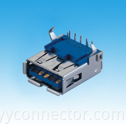 USB 3.0 A/F DIP 90° Connector